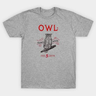 Red Owl Cigar Sign from the Early 20th Century T-Shirt